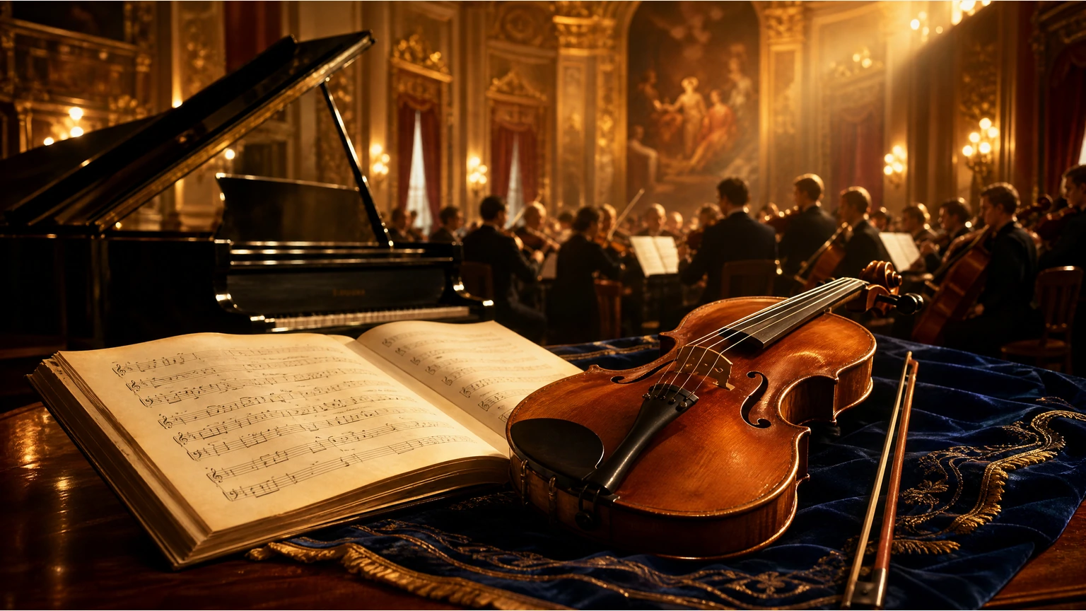 Illustration : Les grandes périodes de la musique classique